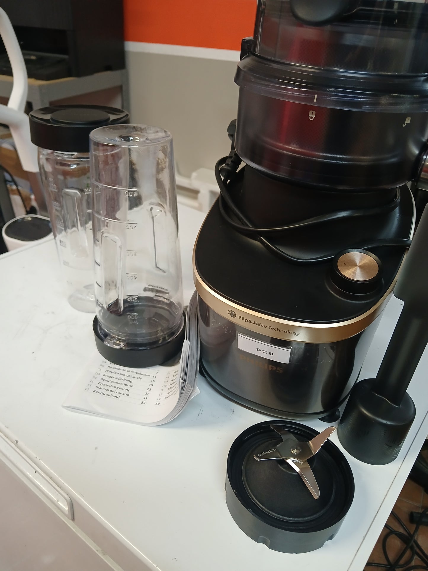Philips Flip&Juice Frullatore ad alta velocità Serie 7000 con modulo spremiagrumi,(usato)