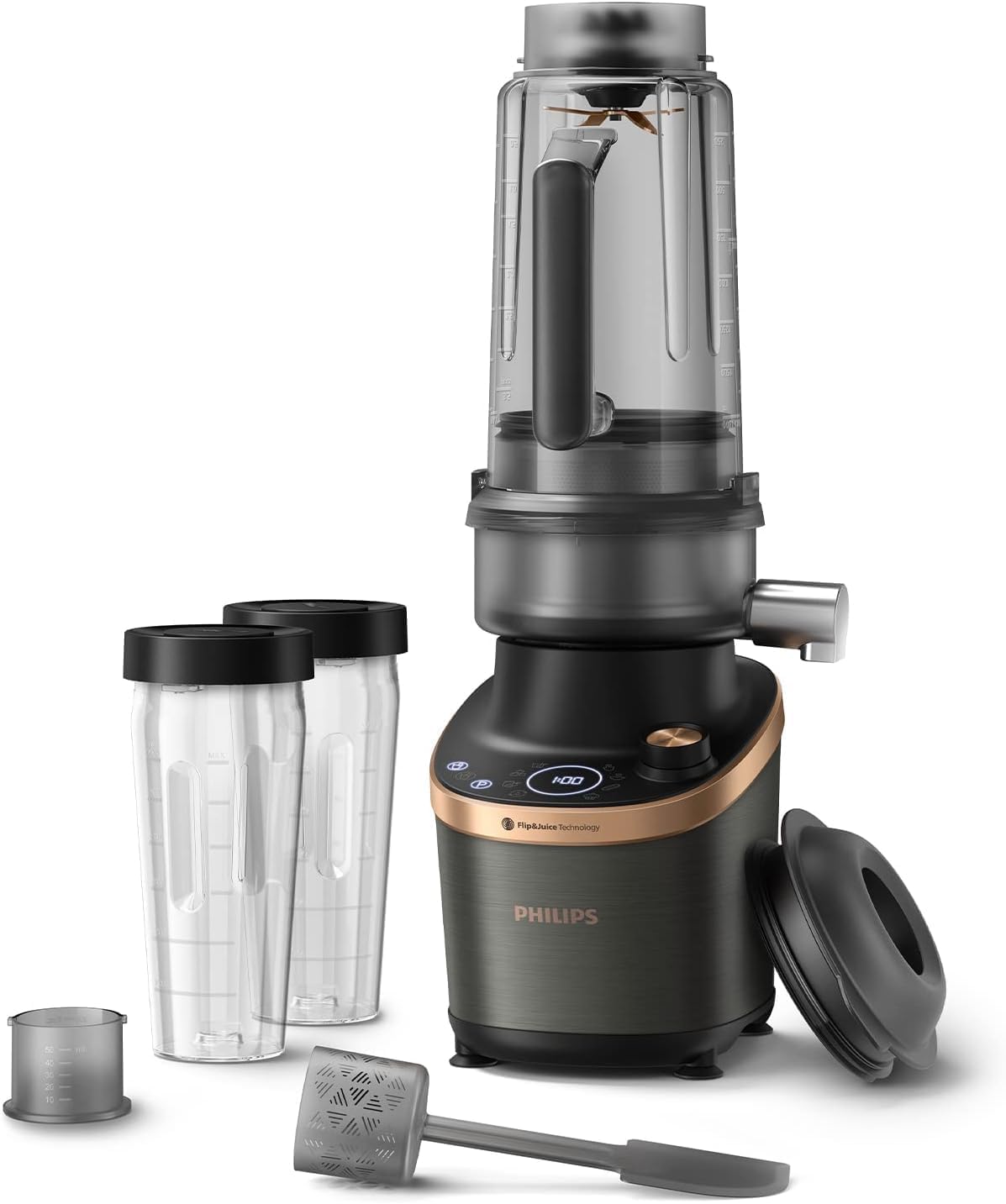 Philips Flip&Juice Frullatore ad alta velocità Serie 7000 con modulo spremiagrumi,(usato)