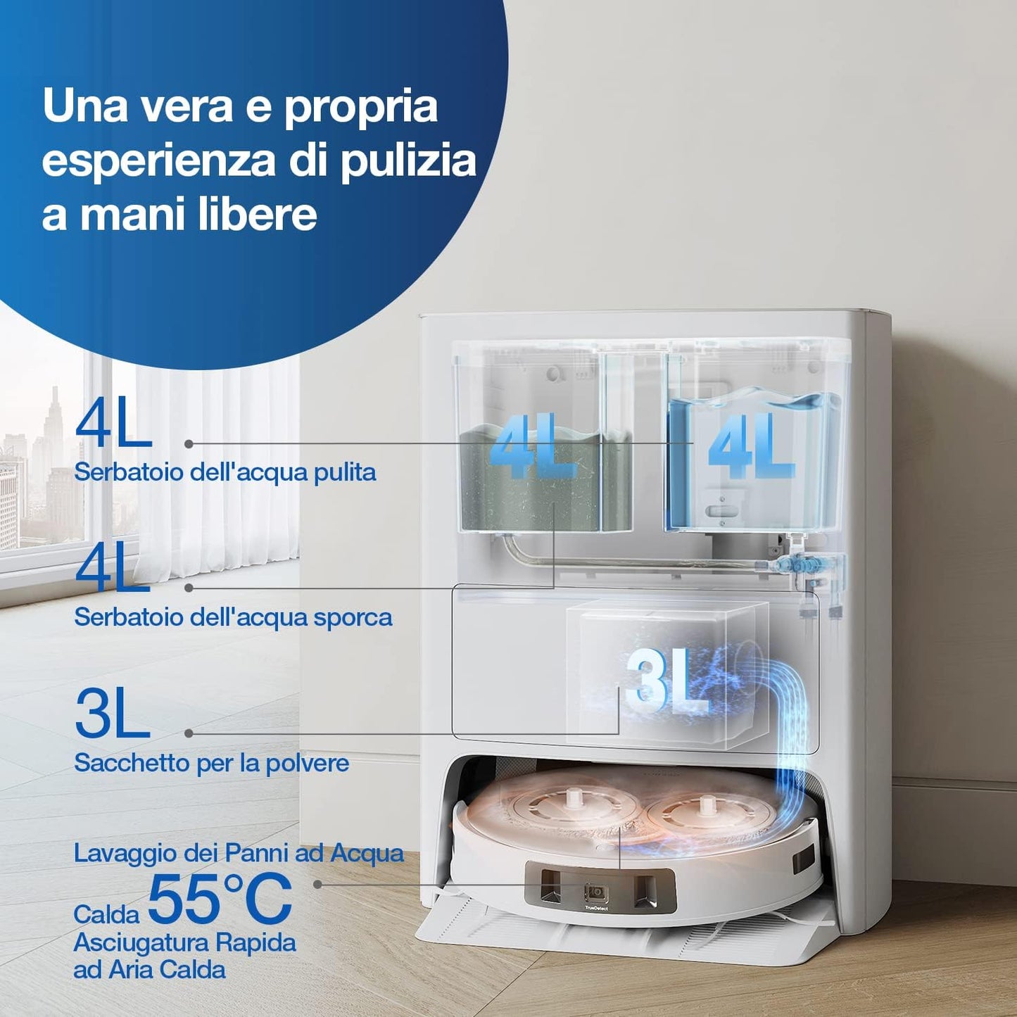 ECOVACS DEEBOT T20 OMNI Robot Aspirapolvere (usato)